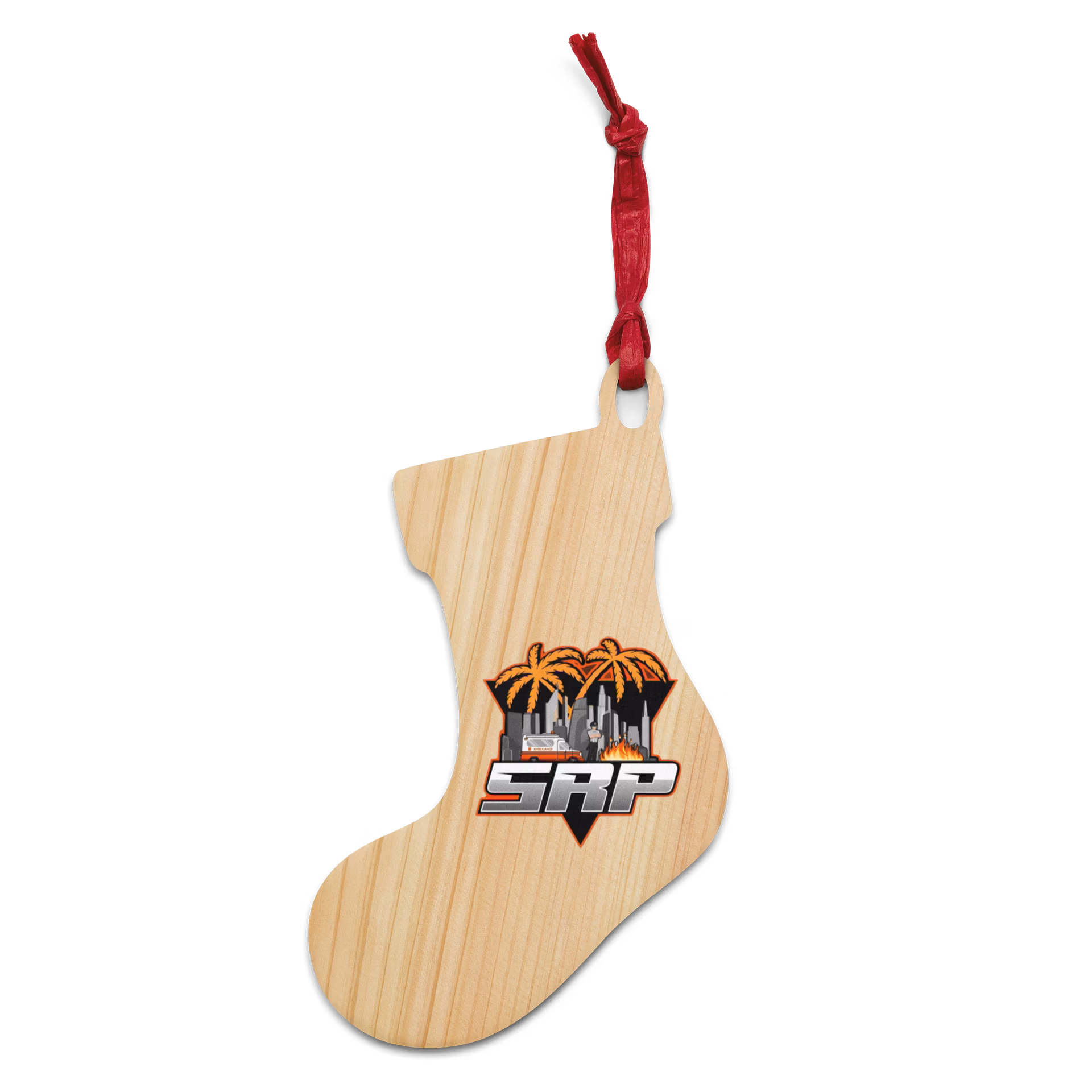 SRP Monogram Wooden Ornaments